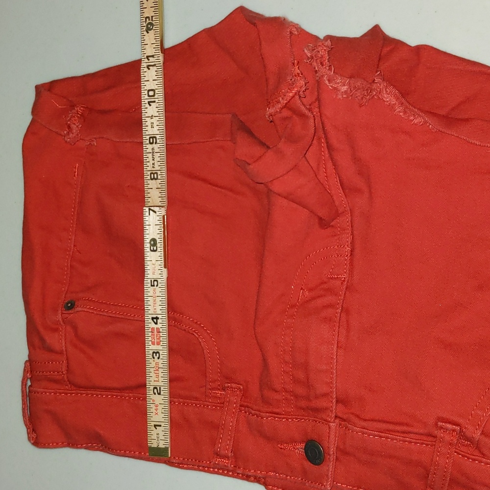 Old Navy Boyfriend Women's Size 8 Regular Red Shorts - Picture 10 of 11